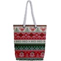 Ugly Sweater Merry Christmas  Full Print Rope Handle Tote (Small) View2