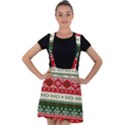 Ugly Sweater Merry Christmas  Velvet Suspender Skater Skirt View1