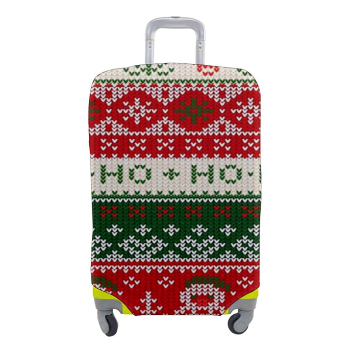 Ugly Sweater Merry Christmas  Luggage Cover (Small)