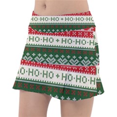 Ugly Sweater Merry Christmas  Classic Tennis Skirt by artworkshop