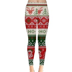 Ugly Sweater Merry Christmas  Inside Out Leggings