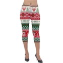 Ugly Sweater Merry Christmas  Lightweight Velour Capri Leggings  View1