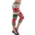 Ugly Sweater Merry Christmas  Lightweight Velour Capri Leggings  View4