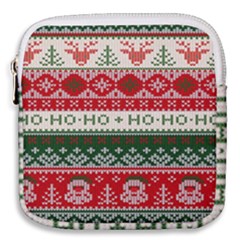 Ugly Sweater Merry Christmas  Mini Square Pouch by artworkshop