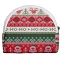 Ugly Sweater Merry Christmas  Horseshoe Style Canvas Pouch View2