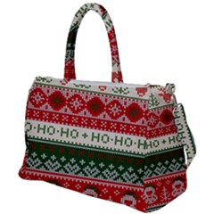 Ugly Sweater Merry Christmas  Duffel Travel Bag by artworkshop