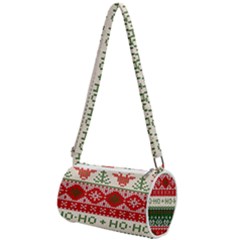 Ugly Sweater Merry Christmas  Mini Cylinder Bag by artworkshop