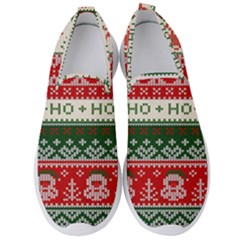 Ugly Sweater Merry Christmas  Men s Slip On Sneakers by artworkshop