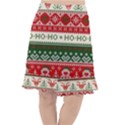 Ugly Sweater Merry Christmas  Fishtail Chiffon Skirt View1