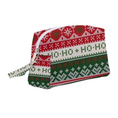 Ugly Sweater Merry Christmas  Wristlet Pouch Bag (medium) by artworkshop