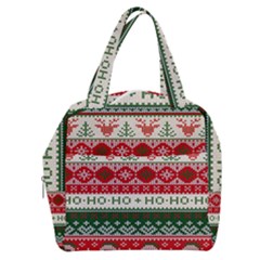 Ugly Sweater Merry Christmas  Boxy Hand Bag by artworkshop