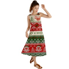 Ugly Sweater Merry Christmas  Summer Maxi Dress by artworkshop