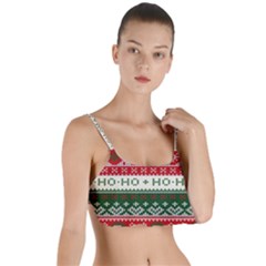 Ugly Sweater Merry Christmas  Layered Top Bikini Top  by artworkshop