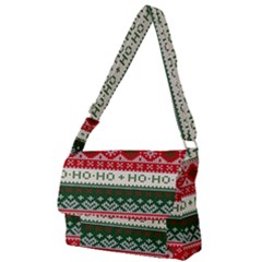 Ugly Sweater Merry Christmas  Full Print Messenger Bag (l) by artworkshop