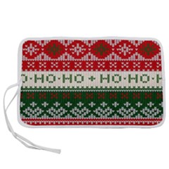 Ugly Sweater Merry Christmas  Pen Storage Case (m) by artworkshop