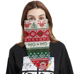 Ugly Sweater Merry Christmas  Face Covering Bandana (triangle) by artworkshop