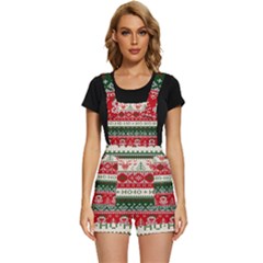 Ugly Sweater Merry Christmas  Short Overalls by artworkshop