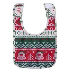 Ugly Sweater Merry Christmas  Baby Bib by artworkshop