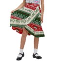 Ugly Sweater Merry Christmas  Kids  Ruffle Flared Wrap Midi Skirt View1