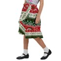 Ugly Sweater Merry Christmas  Kids  Ruffle Flared Wrap Midi Skirt View2