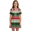 Ugly Sweater Merry Christmas  Kids  Sweet Collar Dress View1