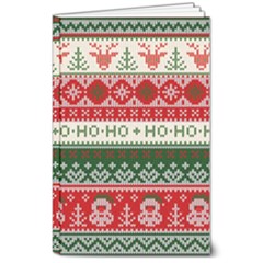 Ugly Sweater Merry Christmas  8  X 10  Softcover Notebook by artworkshop