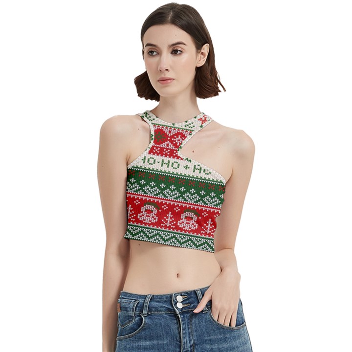 Ugly Sweater Merry Christmas  Cut Out Top