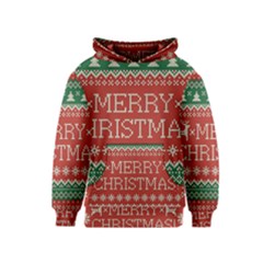 Merry Christmas  Pattern Kids  Pullover Hoodie by artworkshop