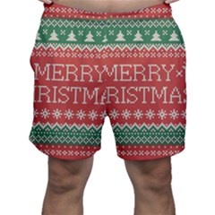 Merry Christmas  Pattern Men s Shorts by artworkshop