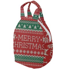 Merry Christmas  Pattern Travel Backpack by artworkshop