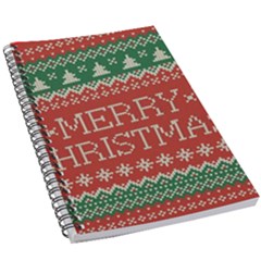 Merry Christmas  Pattern 5 5  X 8 5  Notebook by artworkshop