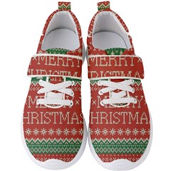 Merry Christmas  Pattern Men s Velcro Strap Shoes by artworkshop