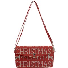 Merry Christmas  Pattern Removable Strap Clutch Bag by artworkshop