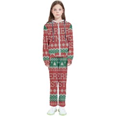 Merry Christmas  Pattern Kids  Tracksuit by artworkshop