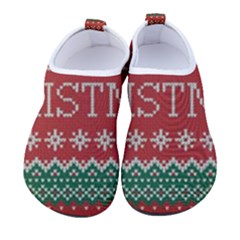 Merry Christmas  Pattern Women s Sock-style Water Shoes by artworkshop