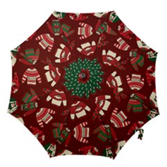 Ugly Sweater Wrapping Paper Hook Handle Umbrellas (medium) by artworkshop