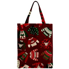 Ugly Sweater Wrapping Paper Zipper Classic Tote Bag by artworkshop