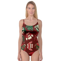 Ugly Sweater Wrapping Paper Camisole Leotard  by artworkshop