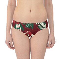 Ugly Sweater Wrapping Paper Hipster Bikini Bottoms by artworkshop