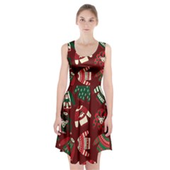 Ugly Sweater Wrapping Paper Racerback Midi Dress by artworkshop