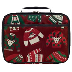 Ugly Sweater Wrapping Paper Full Print Lunch Bag by artworkshop