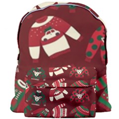 Ugly Sweater Wrapping Paper Giant Full Print Backpack by artworkshop