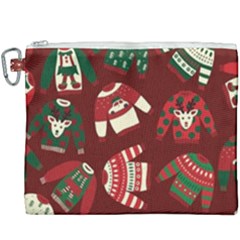 Ugly Sweater Wrapping Paper Canvas Cosmetic Bag (xxxl) by artworkshop