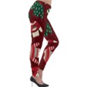 Ugly Sweater Wrapping Paper Lightweight Velour Leggings View4