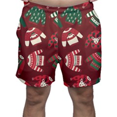 Ugly Sweater Wrapping Paper Men s Shorts by artworkshop