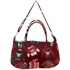 Ugly Sweater Wrapping Paper Removable Strap Handbag by artworkshop