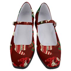 Ugly Sweater Wrapping Paper Women s Mary Jane Shoes by artworkshop