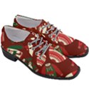 Ugly Sweater Wrapping Paper Women Heeled Oxford Shoes View3