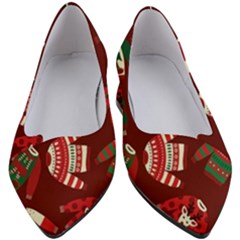 Ugly Sweater Wrapping Paper Women s Block Heels  by artworkshop