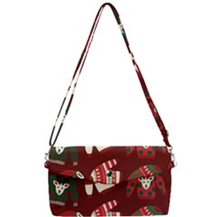 Ugly Sweater Wrapping Paper Removable Strap Clutch Bag by artworkshop